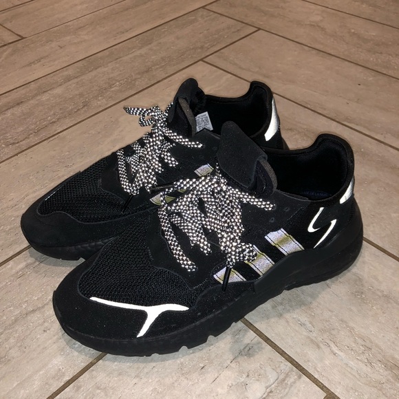 adidas nite jogger black mens